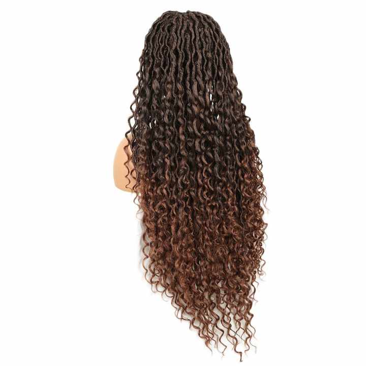 Synthetic Full Lace 3 Strand Braid Head Cover Synthetic Braided Wig African Braid Crossover Wig