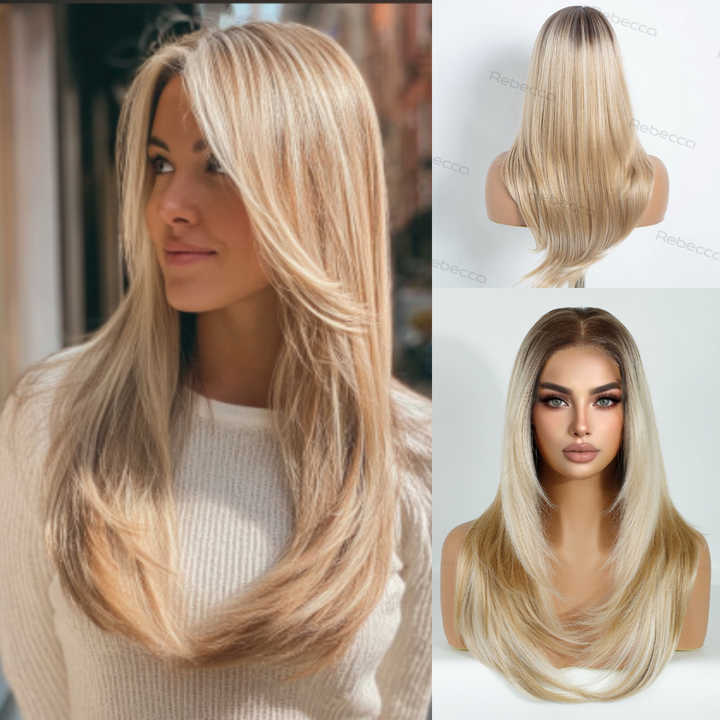 Lace Front Glueless Wig – Heat Resistant Synthetic Fiber